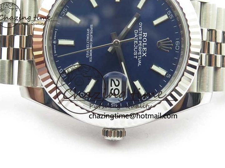 MiroTime 0327 Tailored DateJust 41 126334 904L SS VSF 1:1 Best Edition Blue Dial on 904L Jubilee Bracelet VS 2646